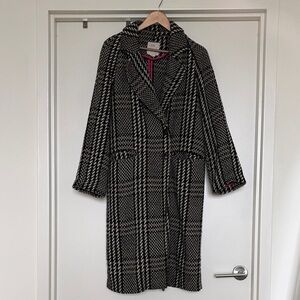 Avec Les Filles Black and White Houndstooth Jacket